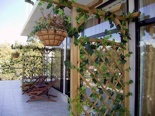 Вид на террасу люкс