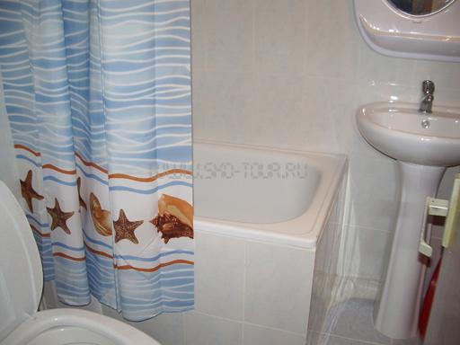 Санузел в 2-х местном 2-х комнатном номере Люксе. Корпус №5,6,7