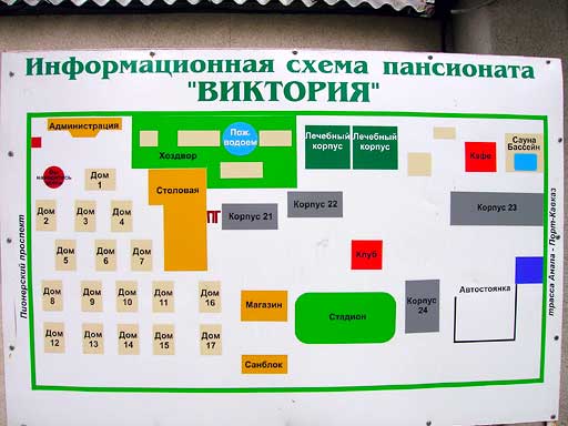 Информационная схема пансионата
