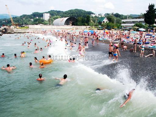 Пляж пансионат «Бургас» Сочи
