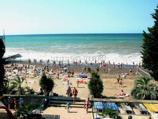 Пляж пансионат «Бургас» Сочи