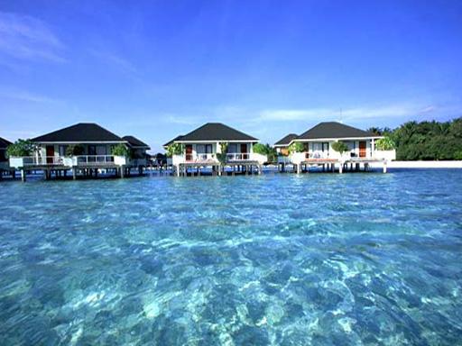 Вид на номер Water Bungalow
